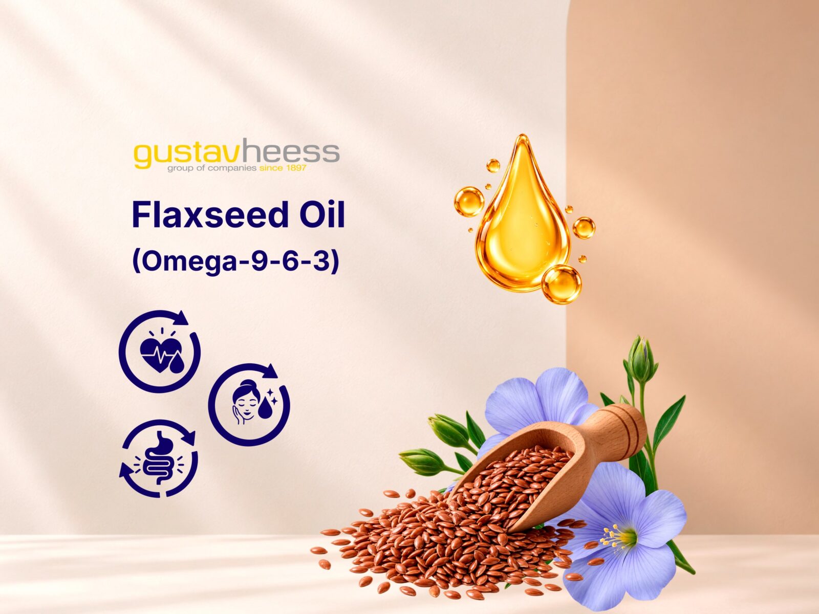 تصویر معرفی روغن دانه کتان (امگا ۳-۶-۹)
